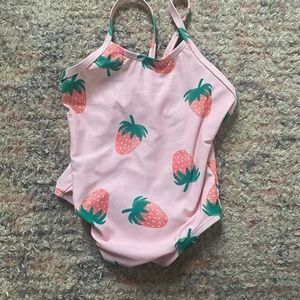 Old navy strawberry one piece swimsuit